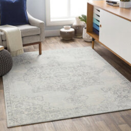 Livabliss Monaco-Vintage Grey Ivory Traditional Boho Living Dining Bedroom Rug 130 X 180 Cm Easy Care, Non Shedding - thumbnail 2
