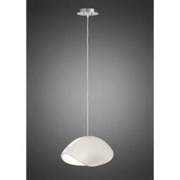 Luminosa Lighting Luminosa Pasion Oval Pendant 3 Light E27, Gloss White/polished Chrome - thumbnail 2