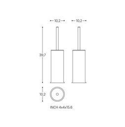 Cosmic Toilet Brush, Freestanding, Green, Award-Winning Design, Geyser Collection - thumbnail 6