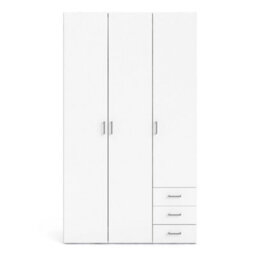 Wyld Haus Munich White Wooden 3 Doors 3 Drawers 5 Shelves - thumbnail 5