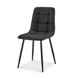 Bravich Zurich Black Faux Leather Dining Chair - Modern Elegance And Comfort Set Of 4 - thumbnail 4