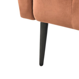 Beliani Chaise Longue Nantilly Velvet Golden Brown - thumbnail 9