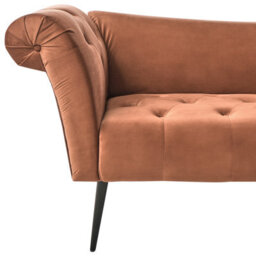 Beliani Chaise Longue Nantilly Velvet Golden Brown - thumbnail 6