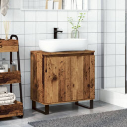 Berkfield Bathroom Cabinet Old Wood 58X33X60 Cm Engineered Wood - thumbnail 3
