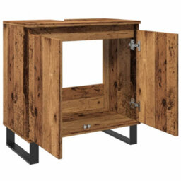 Berkfield Bathroom Cabinet Old Wood 58X33X60 Cm Engineered Wood - thumbnail 7