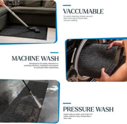 American Vintage Living Room Carpet Washable Pvc Floor Mat Non-Slip Kitchen Rug Black 45X75Cm - thumbnail 9