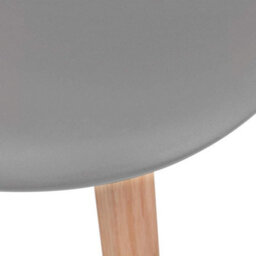 Vidaxl Dining Chairs 4 Pcs Grey Plastic Dining Chairs - thumbnail 5