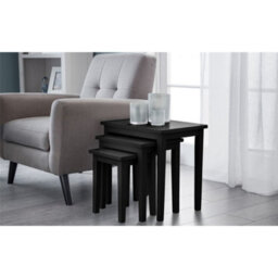 Ashfield Premium Wooden Black Nest Of Tables