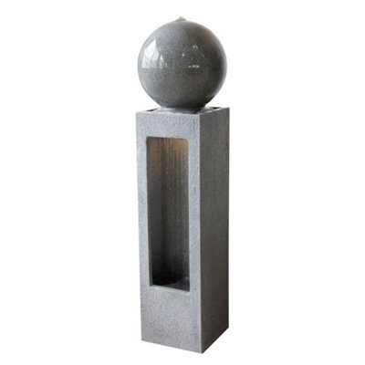 Outdoor Living UK Seaforde Fountain Contemporary Water Feature Without Cover