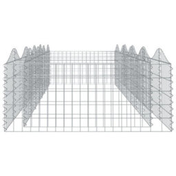 Berkfield Durable Arched Gabion Raised Bed 400X100X50 Cm Galvanised Iron - thumbnail 4
