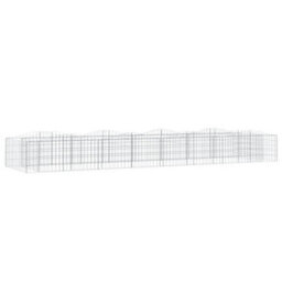 Berkfield Durable Arched Gabion Raised Bed 400X100X50 Cm Galvanised Iron - thumbnail 1