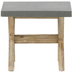 Beliani Garden Dining Set With Stools 8 Seater Olbia Concrete Grey - thumbnail 7