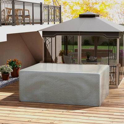 Outsunny 235X190X90Cm Large Patio Set Outdoor Garden Furniture Cover Grey - image 1