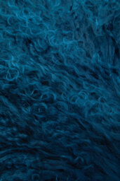 Orsina Bosie Mongolian Fur Teal Rectangular Cushion - thumbnail 5