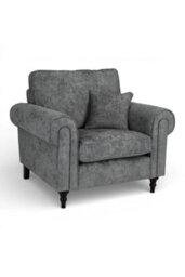 Loft Home Harlow Silver Grey Fabric Armchair - thumbnail 2