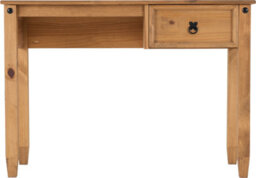 Seconique Budget Mexican Study Desk In Distressed Waxed Pine - thumbnail 4