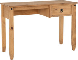 Seconique Budget Mexican Study Desk In Distressed Waxed Pine - thumbnail 2