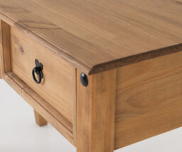 Seconique Budget Mexican Study Desk In Distressed Waxed Pine - thumbnail 8