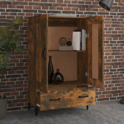 Vidaxl Highboard Smoked Oak 70X31X115 Cm Engineered Wood - thumbnail 3