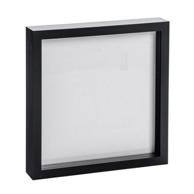 "Nicola Spring 10 X 10"" Photo Frame - Black - 3D Photo Frame Picture Frame Box Portrait Display Case (53 X 53Cm)" - image 1