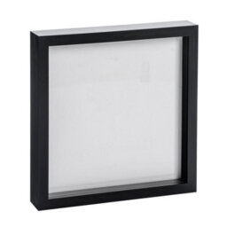"Nicola Spring 10 X 10"" Photo Frame - Black - 3D Photo Frame Picture Frame Box Portrait Display Case (53 X 53Cm)" - thumbnail 1