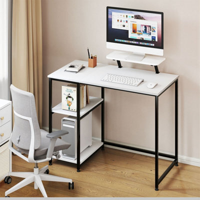 Levede Computer Desk Home Office Table With Storage Shelves Monitor Stand - image 1