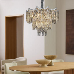 Ledsone Crystal Chandeliers Modern Contemporary Ceiling Lamp Lights Fixtures For Decor Light Fittings 40Cm - thumbnail 2