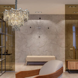 Ledsone Crystal Chandeliers Modern Contemporary Ceiling Lamp Lights Fixtures For Decor Light Fittings 40Cm - thumbnail 5