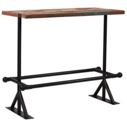 Walplus Bar Set 5 Piece Solid Reclaimed Wood Multicolour - thumbnail 2