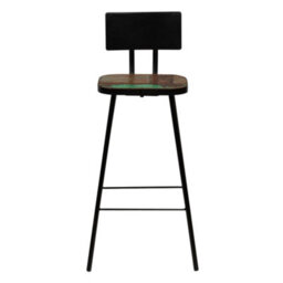 Walplus Bar Set 5 Piece Solid Reclaimed Wood Multicolour - thumbnail 9