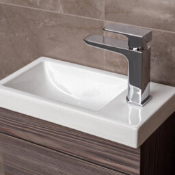 Plum&clay Novela Dark Wood Floorstanding Cloakroom Vanity Unit (W)400mm - thumbnail 7