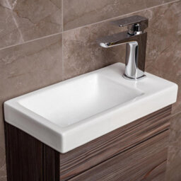 Plum&clay Novela Dark Wood Floorstanding Cloakroom Vanity Unit (W)400mm - thumbnail 6