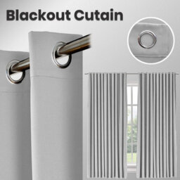 Light Grey Eyelet Curtains Pair Luxury Insulated Heavy Thermal Ring Top Ready Made Window Curtain Panel Free Tieback 66 X 72 - thumbnail 3