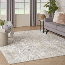 Nourison Glitz Glz01 Ivory Multicolour Rug-160Cm X 221Cm - thumbnail 2