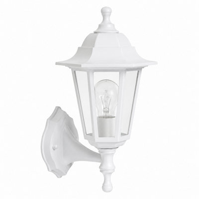 Shopnbits Outdoor Wall Lantern Light Waterproof Traditional Garden Patio Wall Light White - image 1