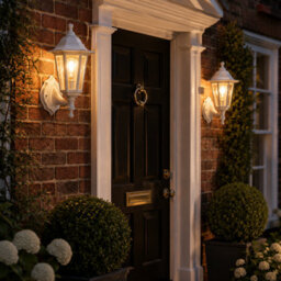 Shopnbits Outdoor Wall Lantern Light  Waterproof Traditional Garden Patio Wall Light White - thumbnail 8