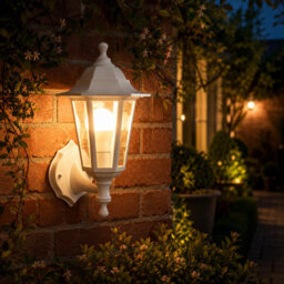Shopnbits Outdoor Wall Lantern Light  Waterproof Traditional Garden Patio Wall Light White - thumbnail 3