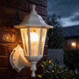 Shopnbits Outdoor Wall Lantern Light  Waterproof Traditional Garden Patio Wall Light White - thumbnail 4