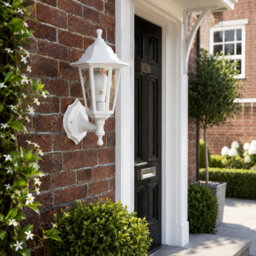 Shopnbits Outdoor Wall Lantern Light  Waterproof Traditional Garden Patio Wall Light White - thumbnail 7