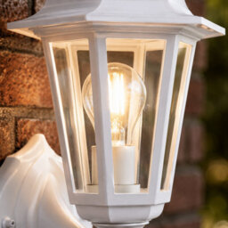 Shopnbits Outdoor Wall Lantern Light  Waterproof Traditional Garden Patio Wall Light White - thumbnail 6