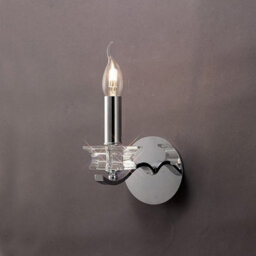 Luminosa Lighting Luminosa Nydia Wall Lamp E14 Polished Chrome/crystal - thumbnail 2