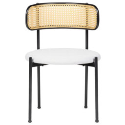 Beliani Set Of 2 Dining Chairs Andover Metal Black - thumbnail 6