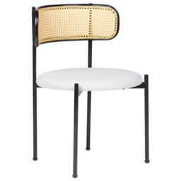 Beliani Set Of 2 Dining Chairs Andover Metal Black - thumbnail 5