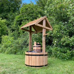 Selections Large Wooden Wishing Well Garden Planter - thumbnail 1