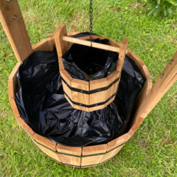Selections Large Wooden Wishing Well Garden Planter - thumbnail 5