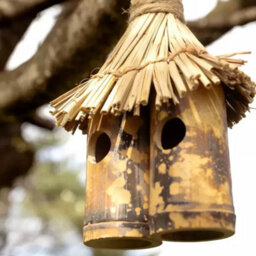 Marco Paul Bamboo Tiki Bird House - thumbnail 7
