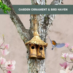 Marco Paul Bamboo Tiki Bird House - thumbnail 4
