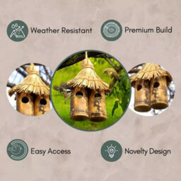 Marco Paul Bamboo Tiki Bird House - thumbnail 9