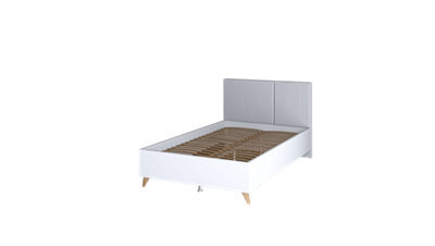 Arte Mood-12 Sleek And Vibrant Bed Frame Eu Small Double, 120X200Cm - Stylish Bedroom Furniture With Upholstered Headboard - image 1