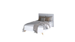 Arte Mood-12 Sleek And Vibrant  Bed Frame Eu Small Double, 120X200Cm - Stylish Bedroom Furniture With Upholstered Headboard - thumbnail 3